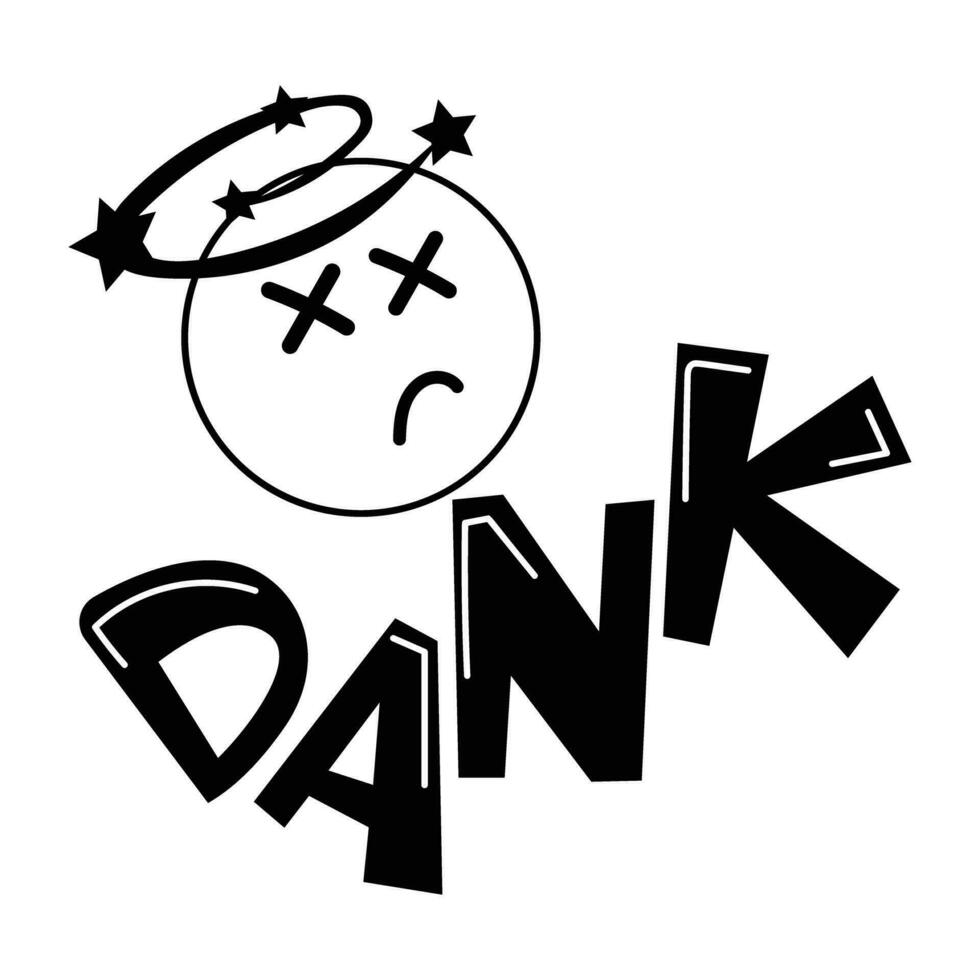 Trendy Dank Emoji vector