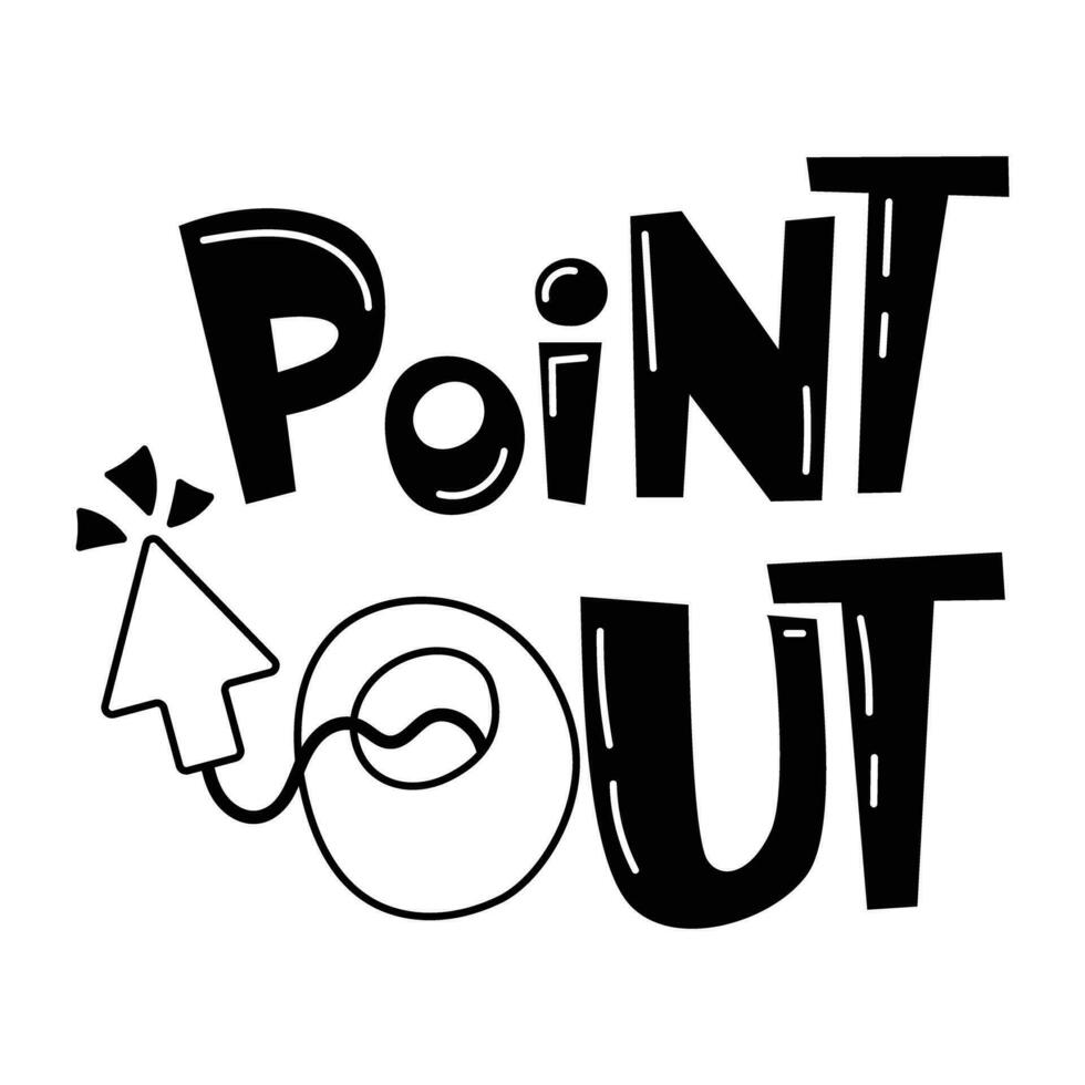 Trendy Point Out 35017949 Vector Art at Vecteezy