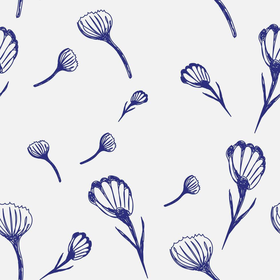 fashion floral seamless pattern vector