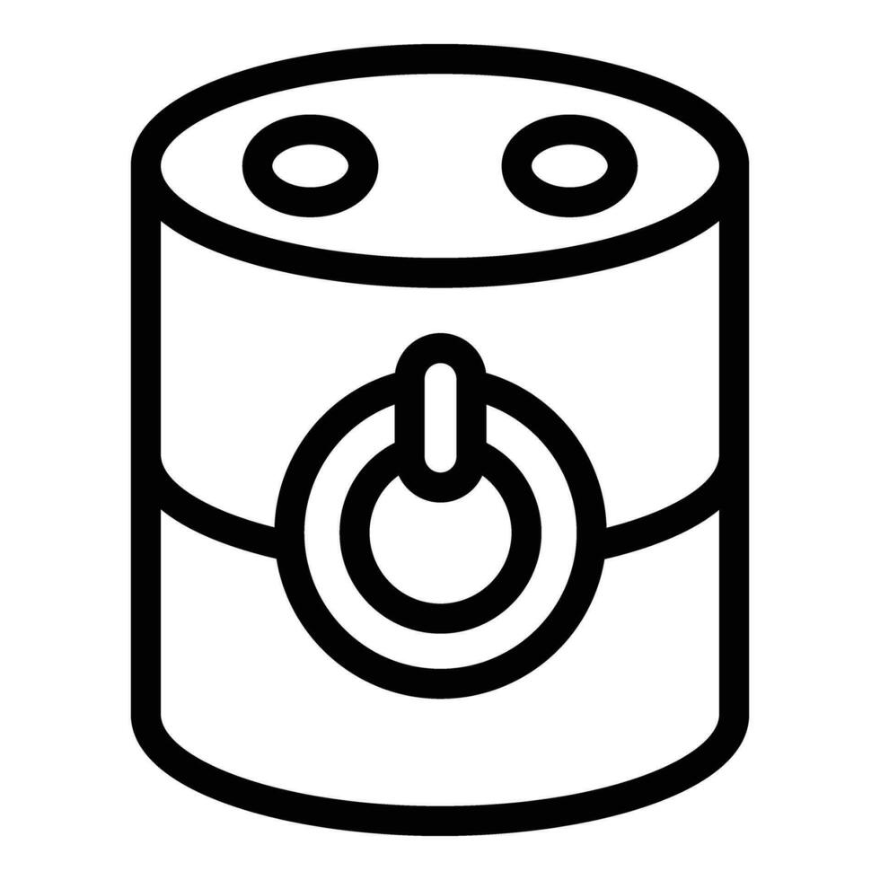 Smart speaker icon outline vector. Voice control assistant vector