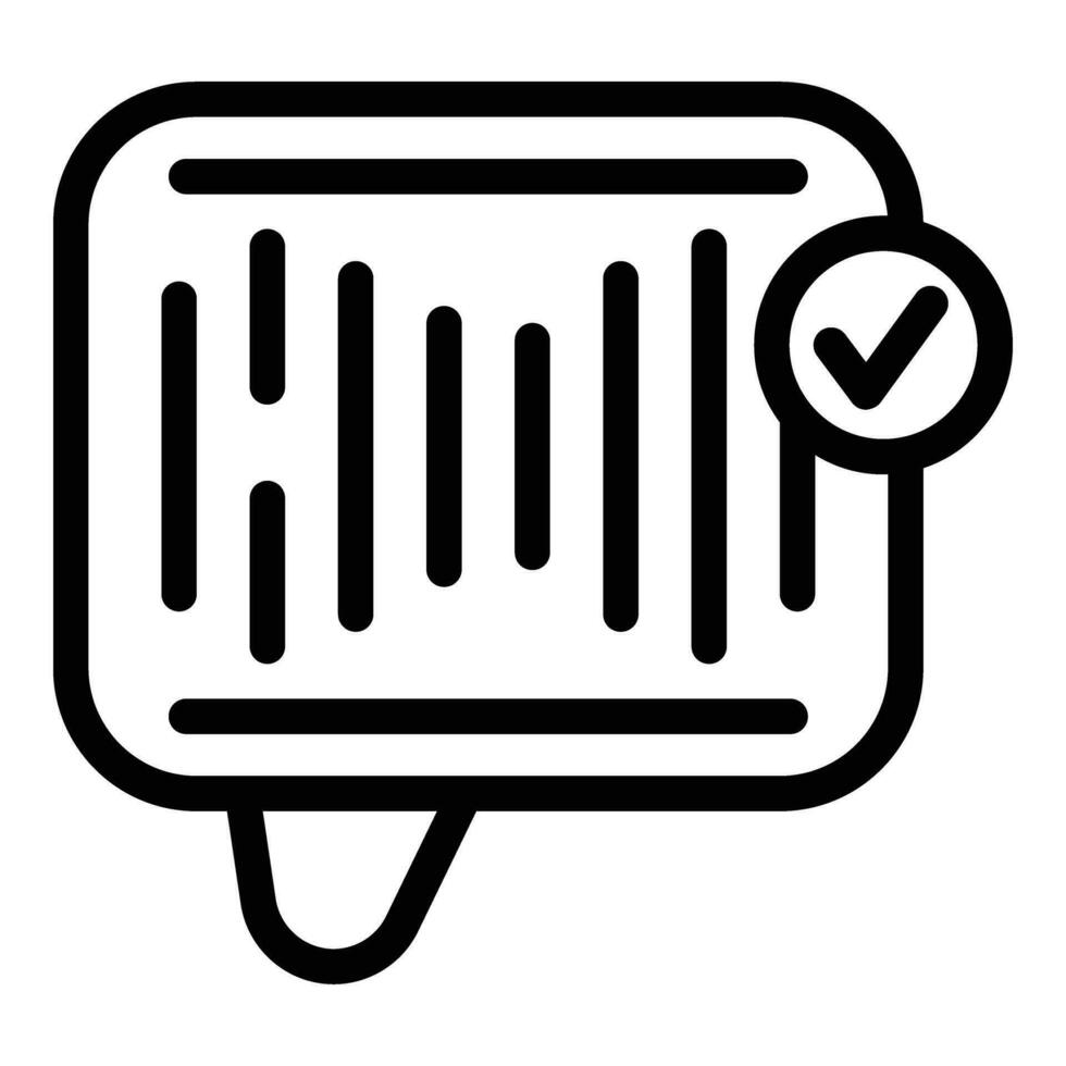 Vocal command speaker icon outline vector. Virtual smart assistant vector