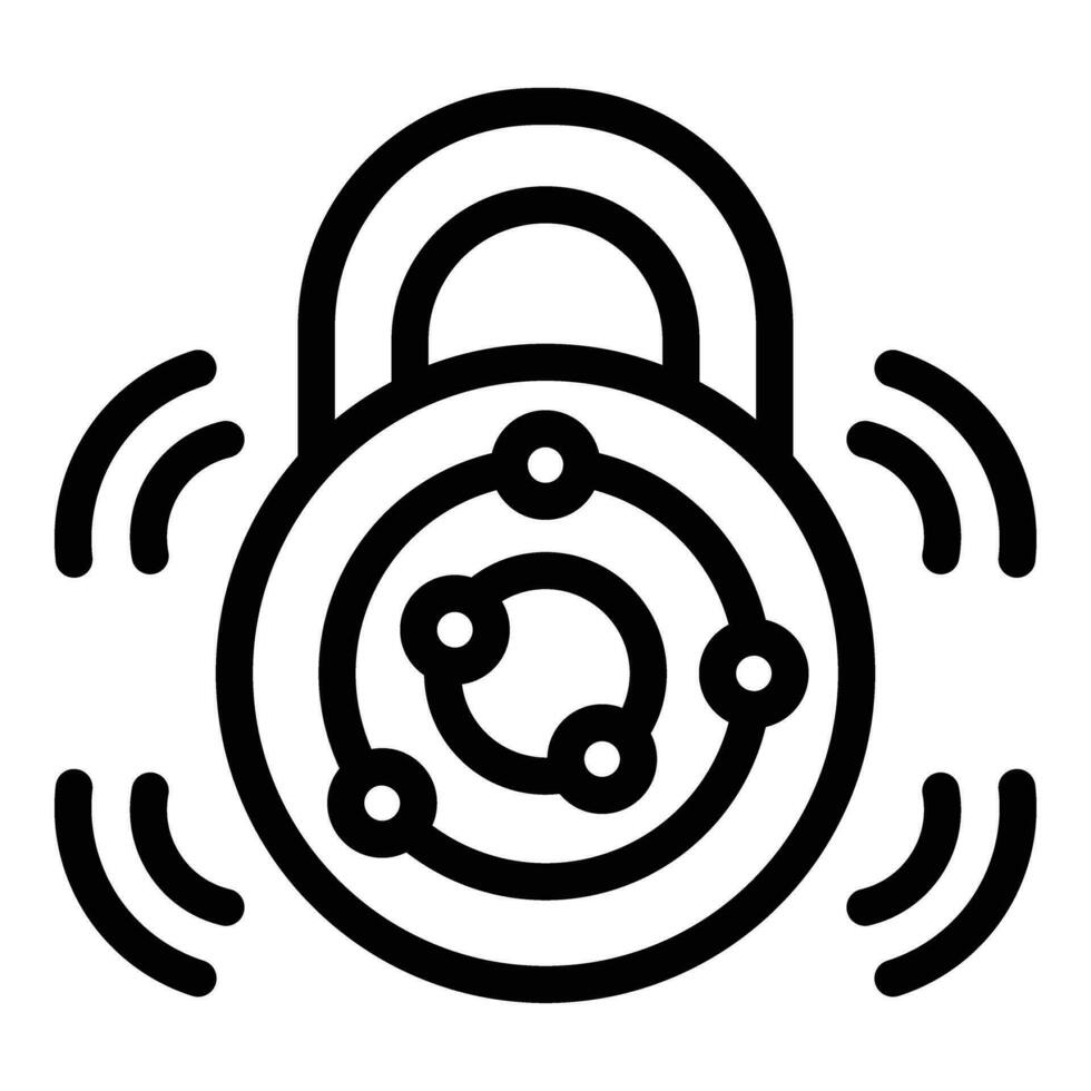 Virtual wireless assistant icon outline vector. Smart help technology vector