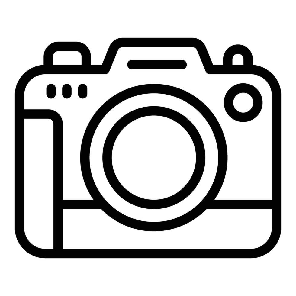 Image capturing tool icon outline vector. Digital shooting device vector