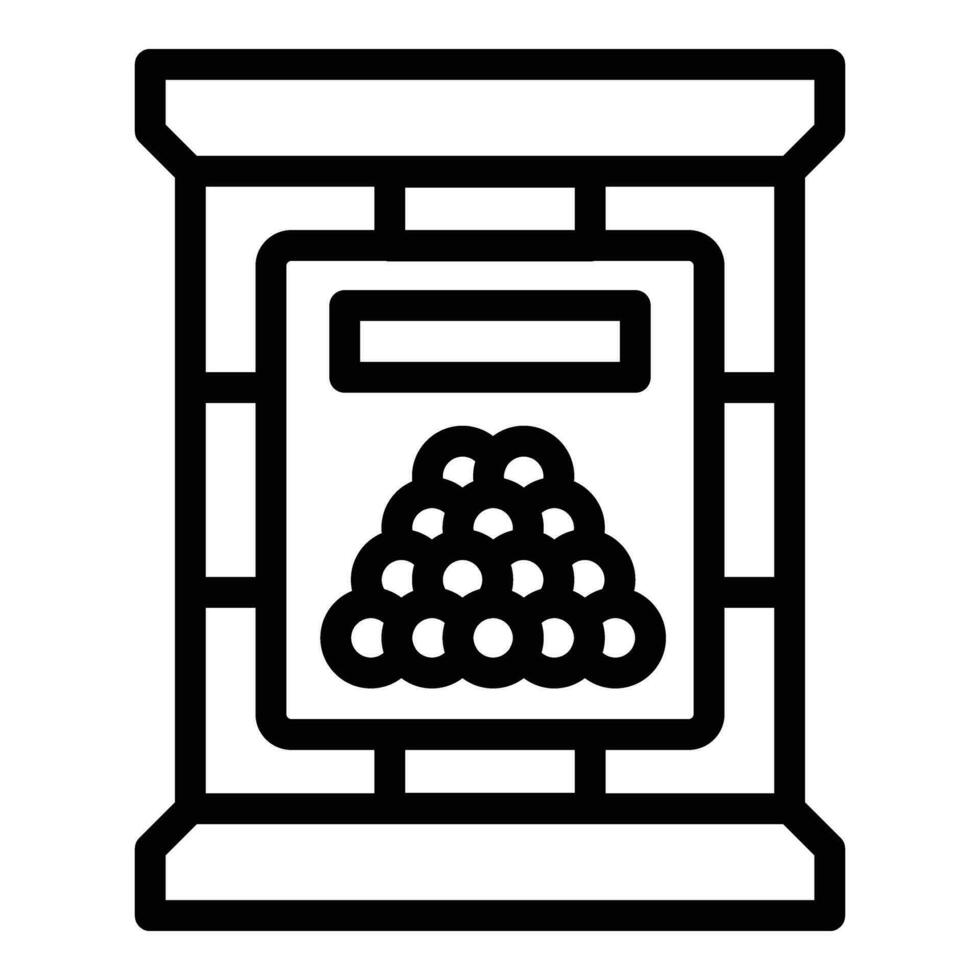 tradicional asiático boba té icono contorno vector. potable pelotas bebida vector