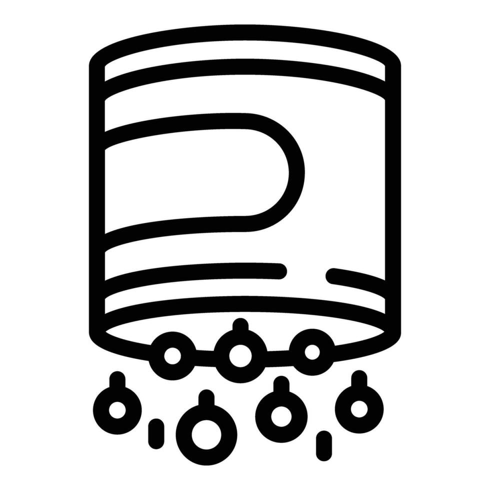 Soda fizz aspiring icon outline vector. Medicinal case remedy vector