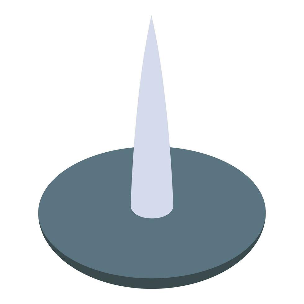 Tool button pin icon isometric vector. Organizer office tool vector