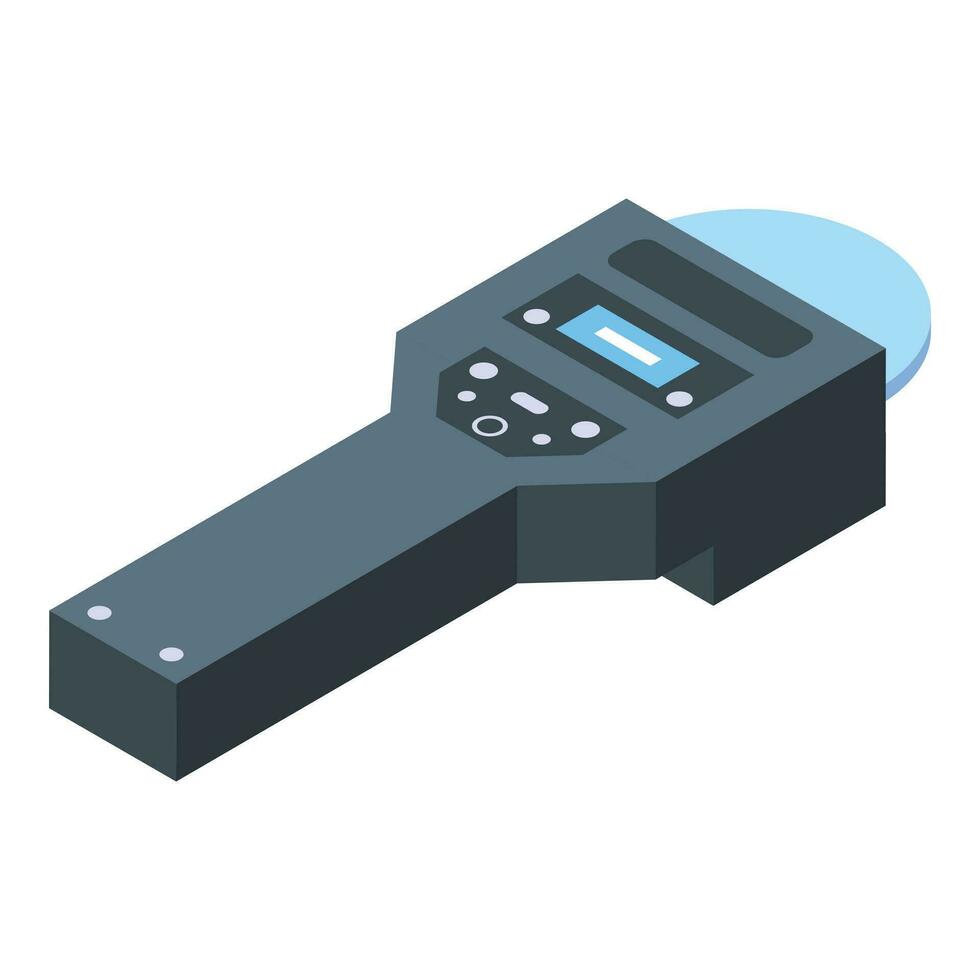 Device rfid icon isometric vector. Lock entry reader vector