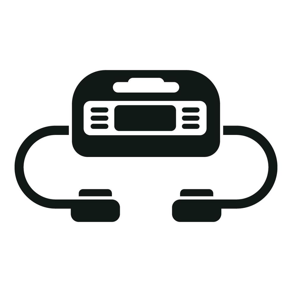 Defibrillator portable device icon simple vector. First aid treatment vector
