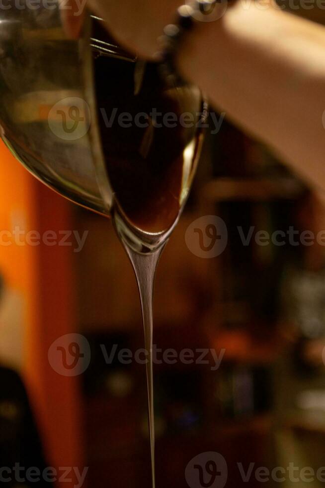 Chocolatier Pouring Chocolate photo