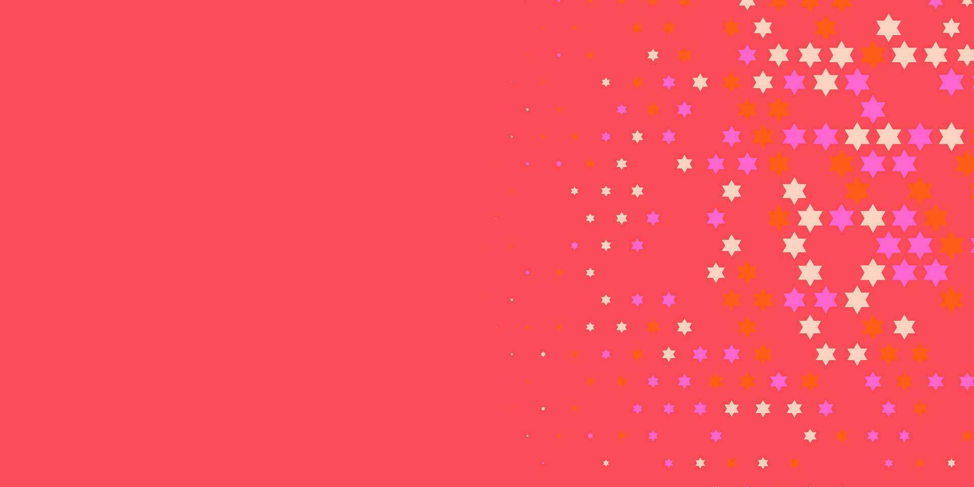 Stars wide banner Two Color Abstract Illustration background beautiful wallpaper of colorful multi sizes stars vector
