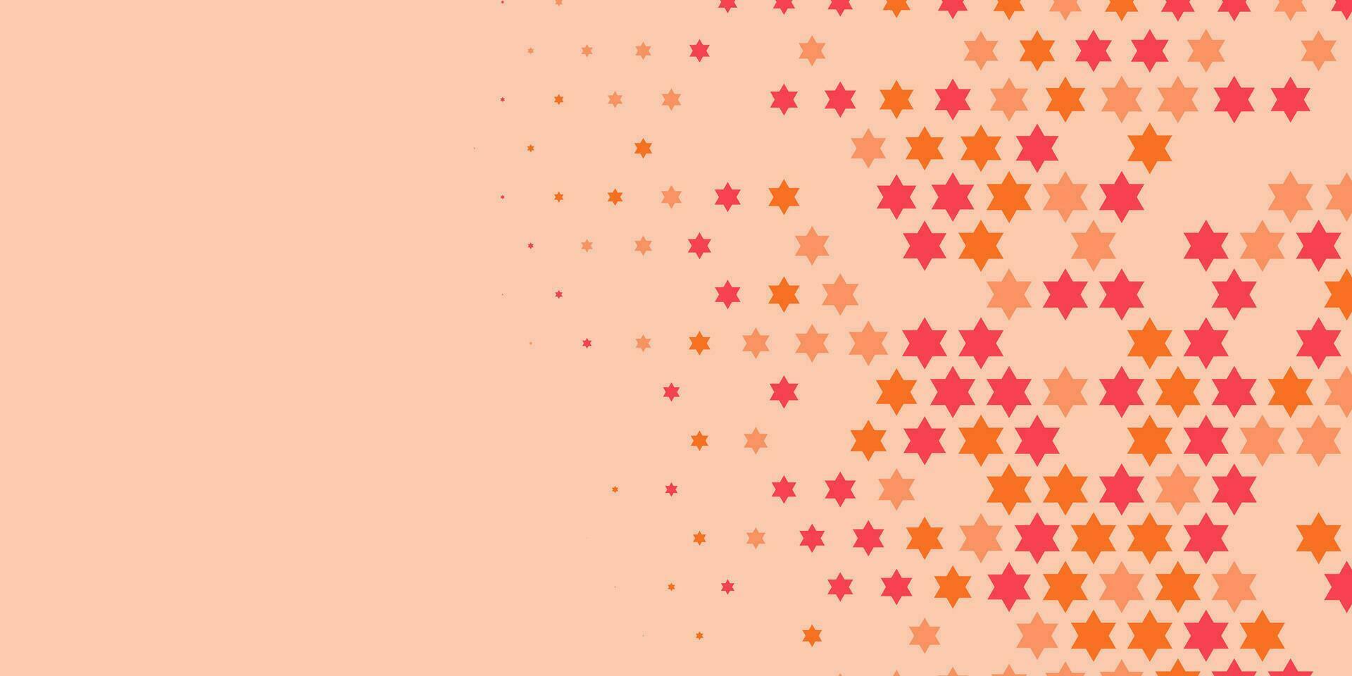 Stars wide banner Two Color Abstract Illustration background beautiful wallpaper of colorful multi sizes stars vector