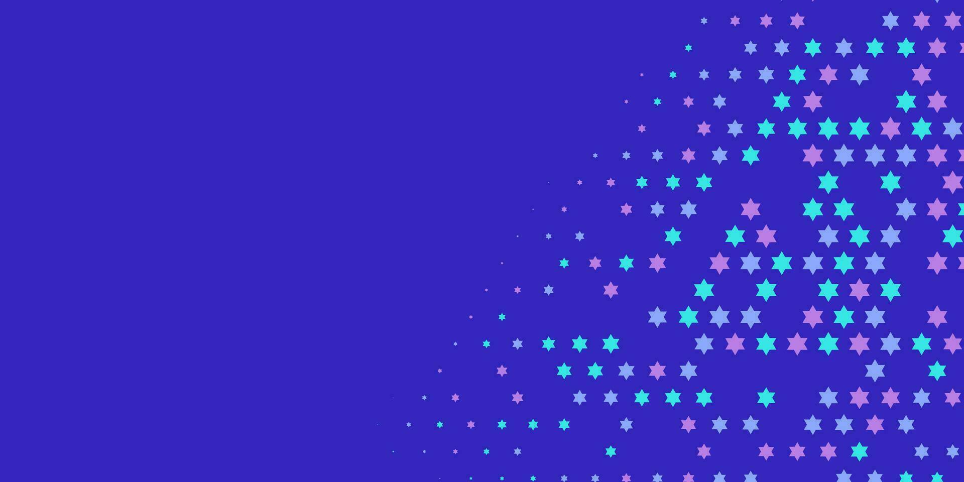 Stars wide banner Two Color Abstract Illustration background beautiful wallpaper of colorful multi sizes stars vector