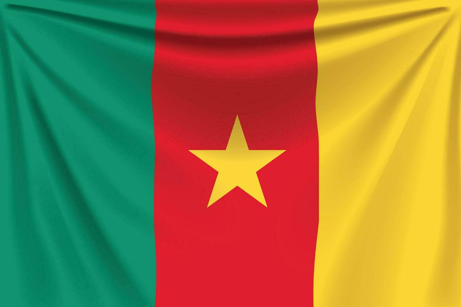 back flag cameroon vector