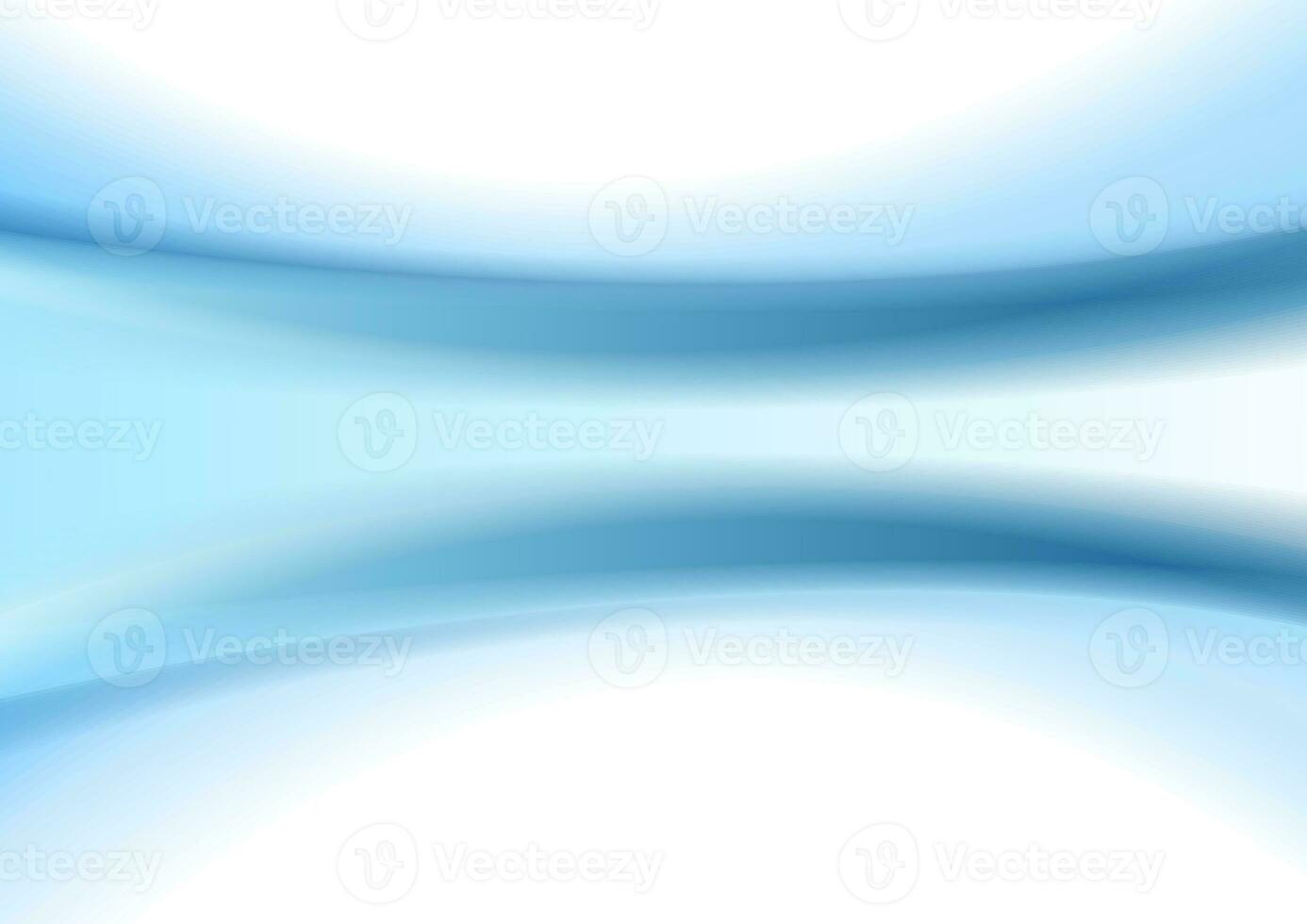 Abstract blue smooth blurred waves background photo