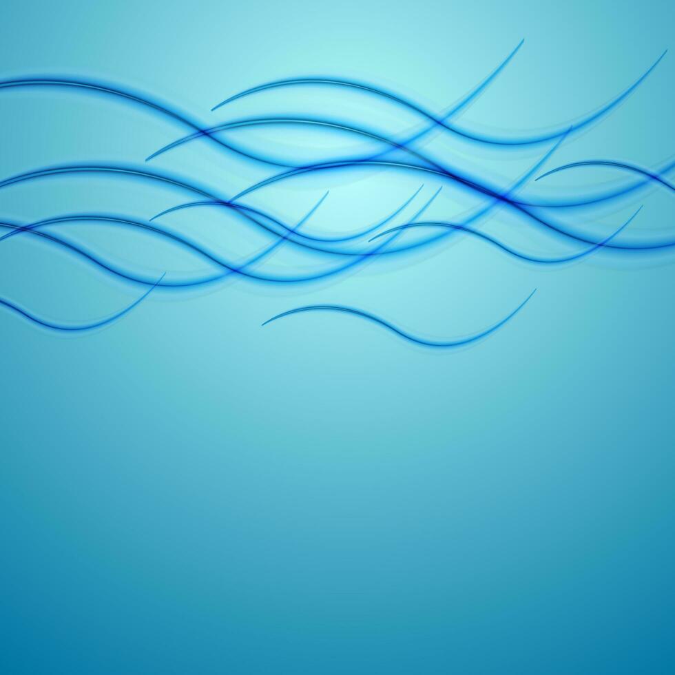 Abstract blue wavy pattern design photo