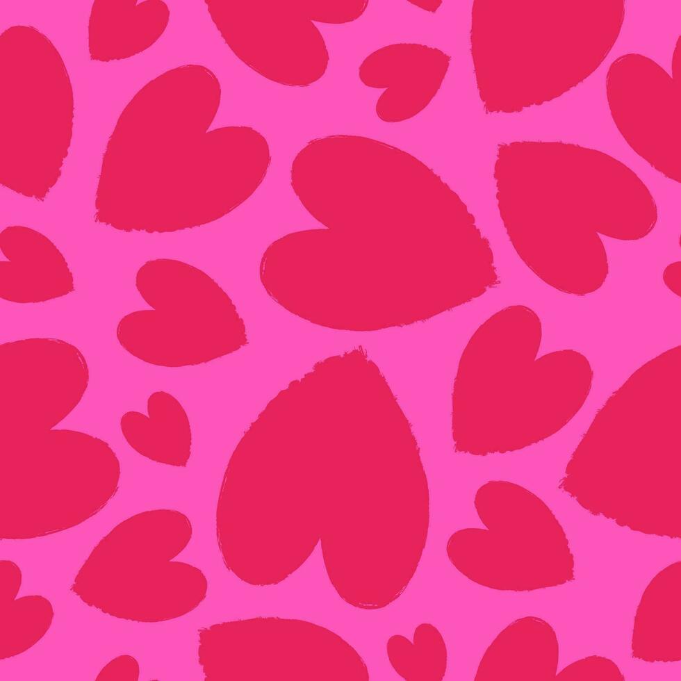 Hearts pattern cute style for valentines day vector