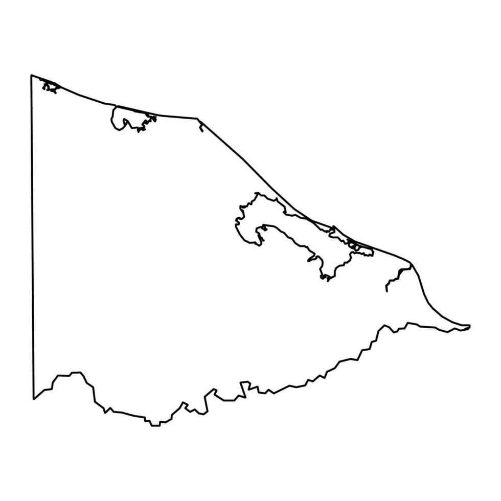 Gracias a Dios department map, administrative division of Honduras. Vector illustration.