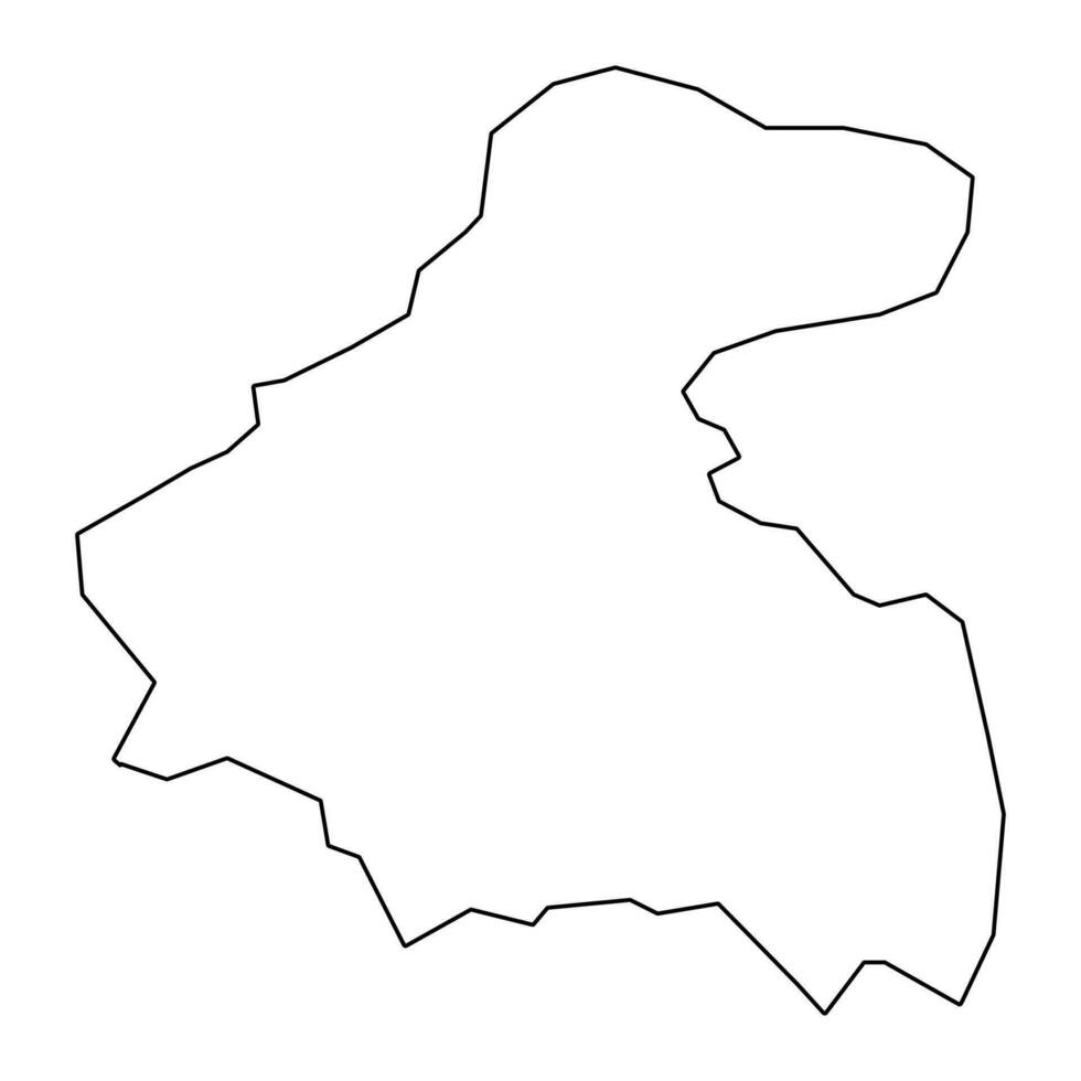 La Paz department map, administrative division of Honduras. Vector illustration.