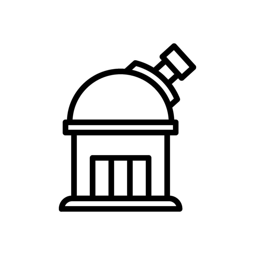 observatory icon vector in line style