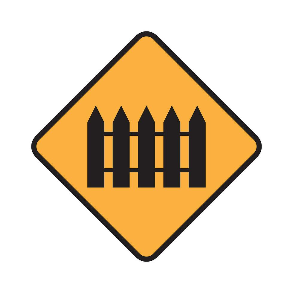 traffic sign icon, sign approaching a railway crossing vector