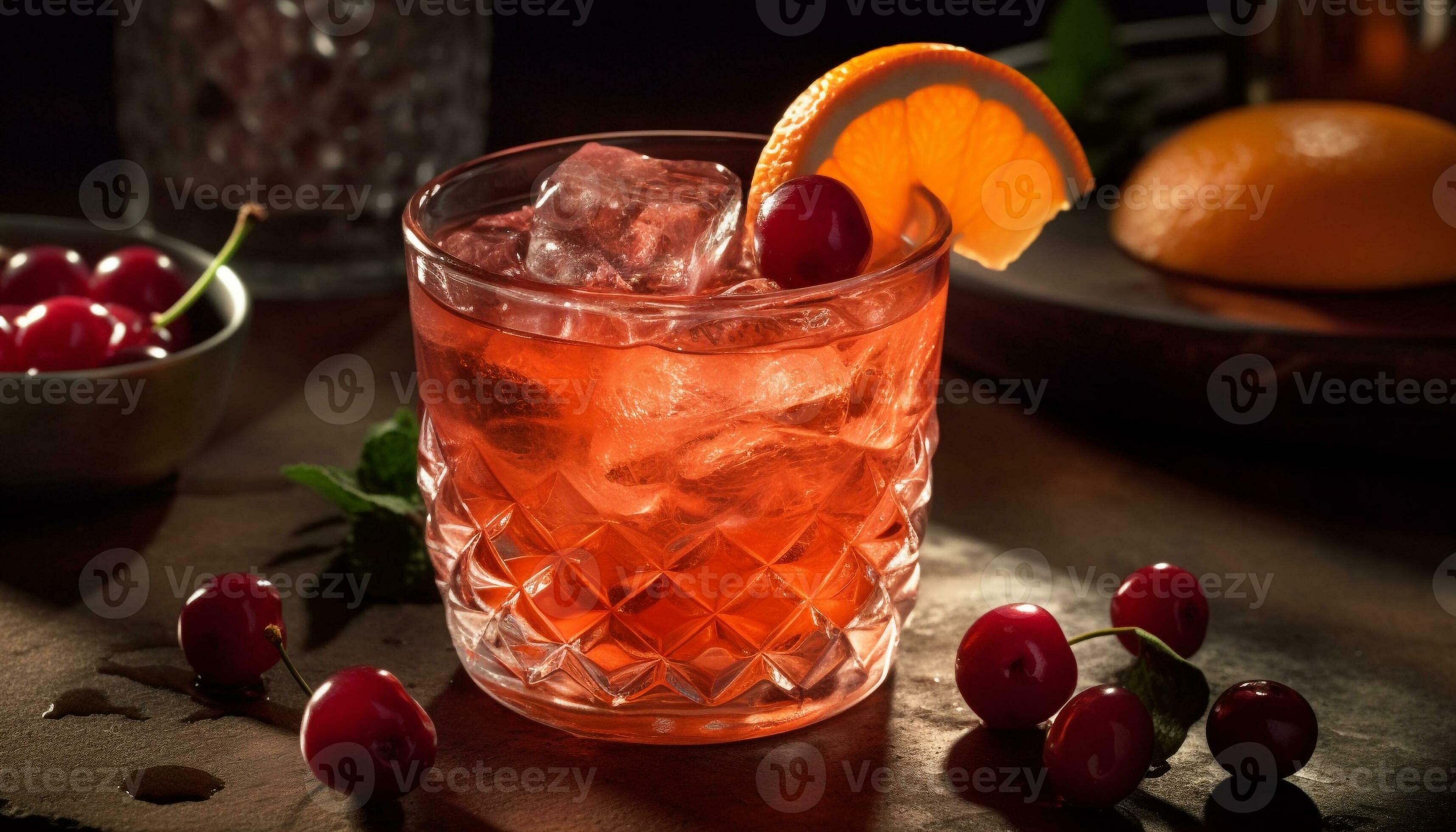 AI generated Multi colored chocolate gift on table with candle