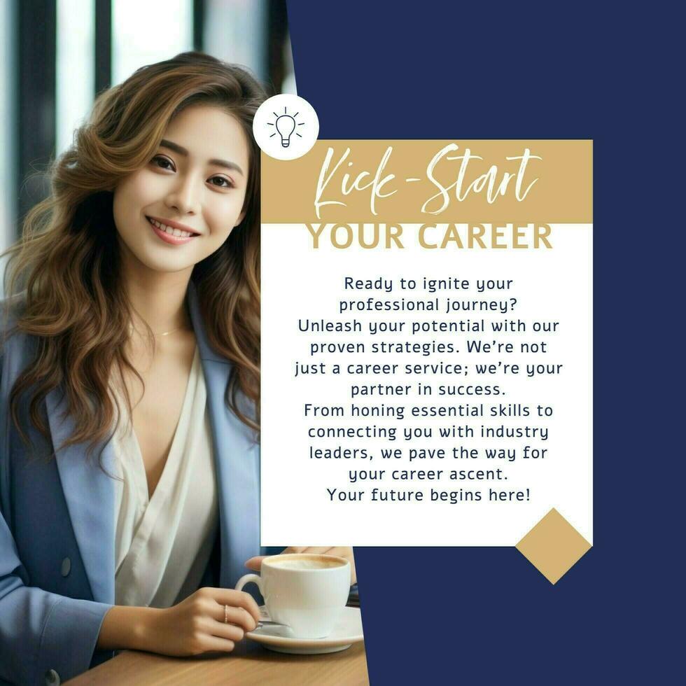 Career Kickstart Promotion Post Set template