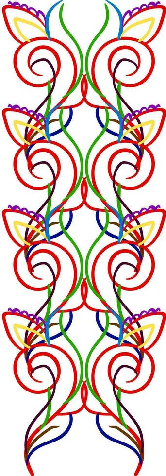 Multi-colored ornaments, vector or color illustration.