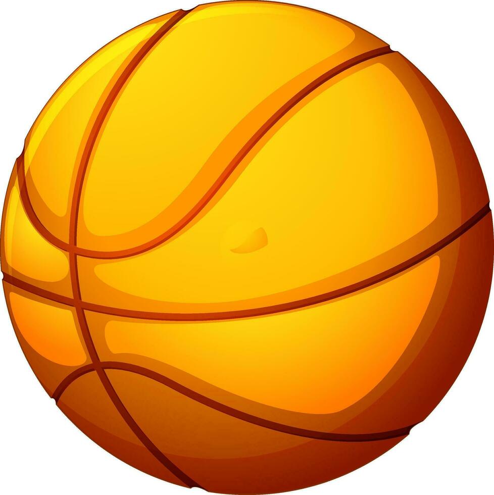 Image of basketball ball, vector or color illustration.