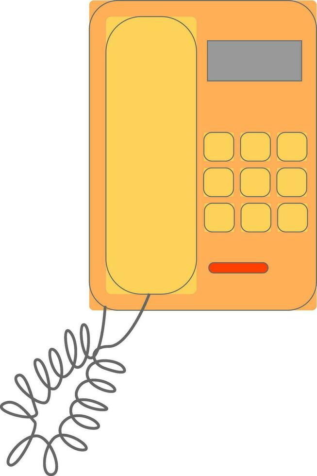 Home phone , vector or color illustration