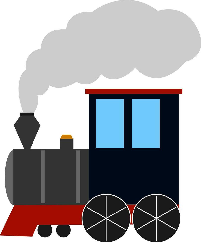 clipart de ferrocarril carropasajero entrenador, vector o color ilustración