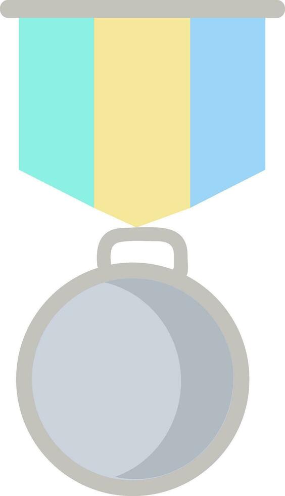 un plata dibujos animados campaña de medallas guerra de medallas medalla vector o color ilustración