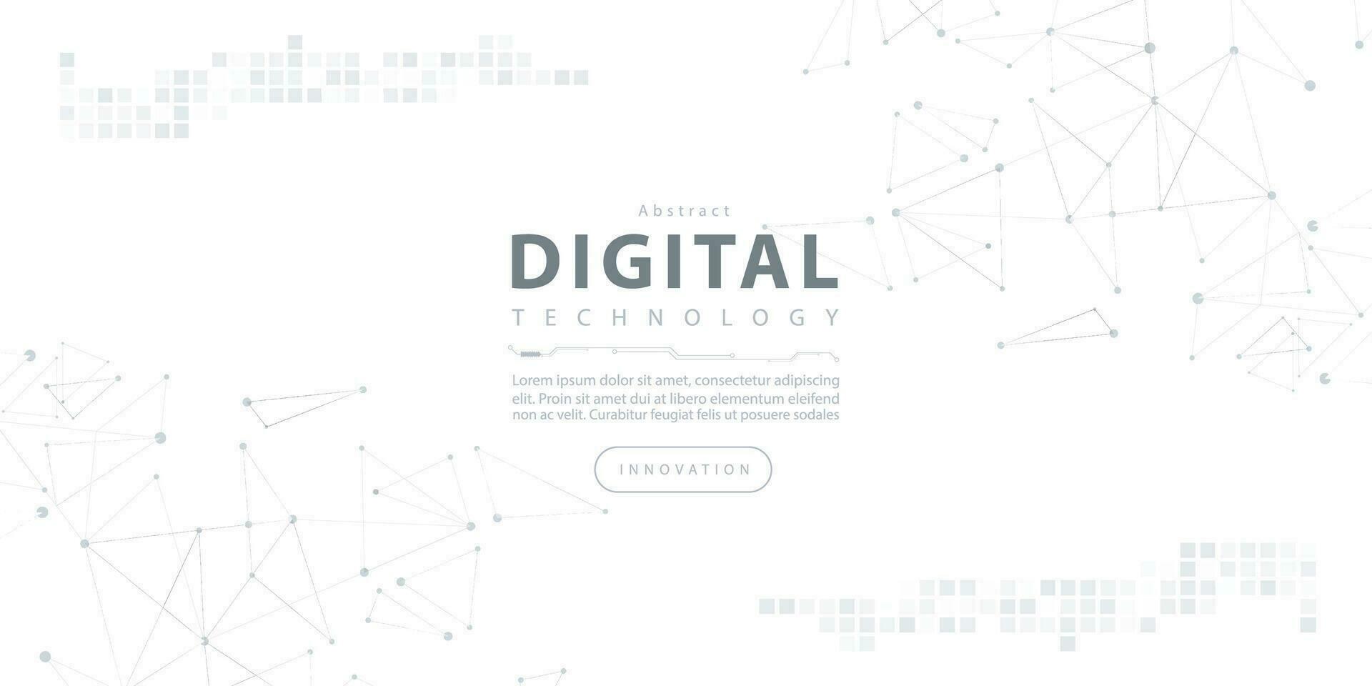 Abstract digital technology futuristic internet network speed connection white background, cyber nano information communication, innovation future tech data, Ai big data lines dots illustration vector