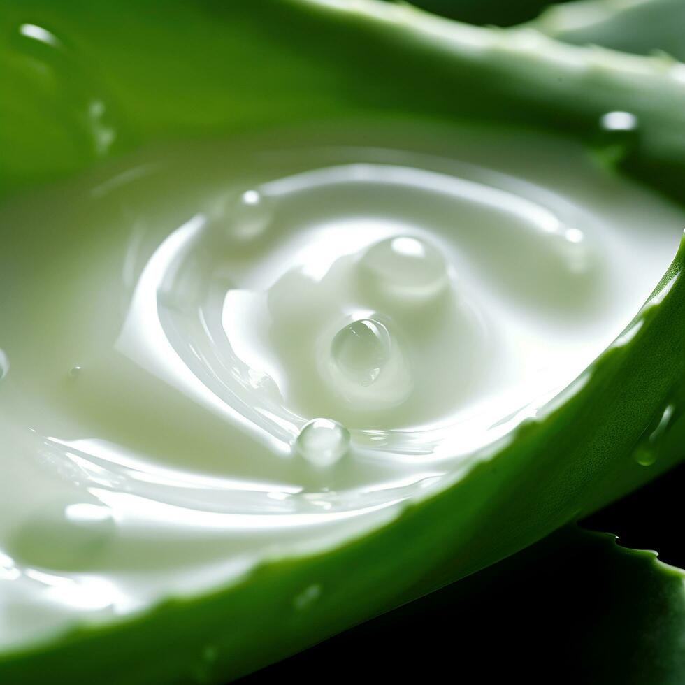 AI generated Aloe vara cream product photo
