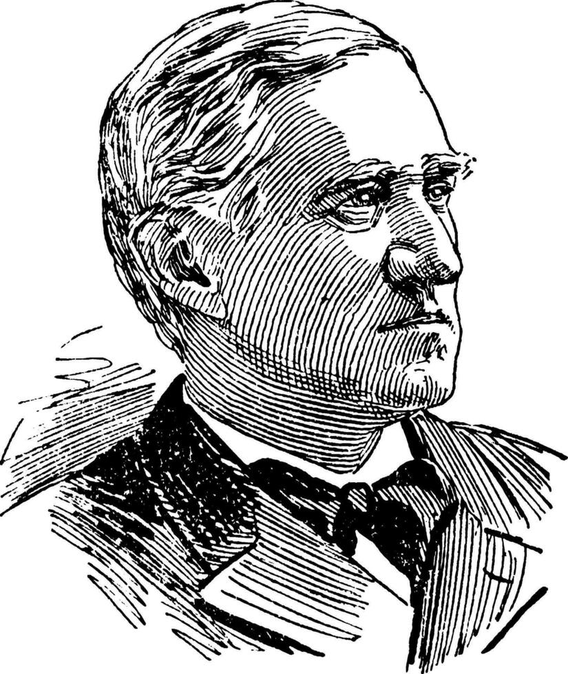 Thomas francisco bayard, Clásico ilustración vector