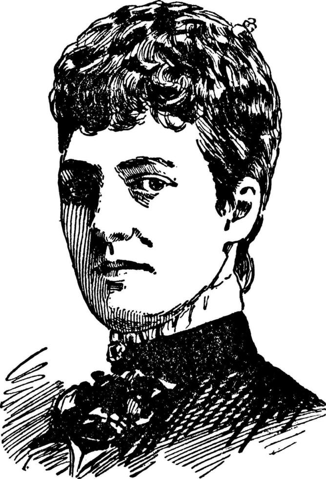 Queen Alexandra, vintage illustration vector