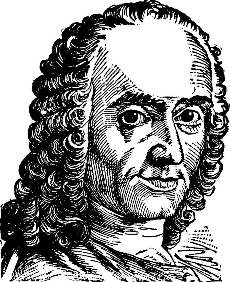 Johann Jakob Bodmer, vintage illustration vector