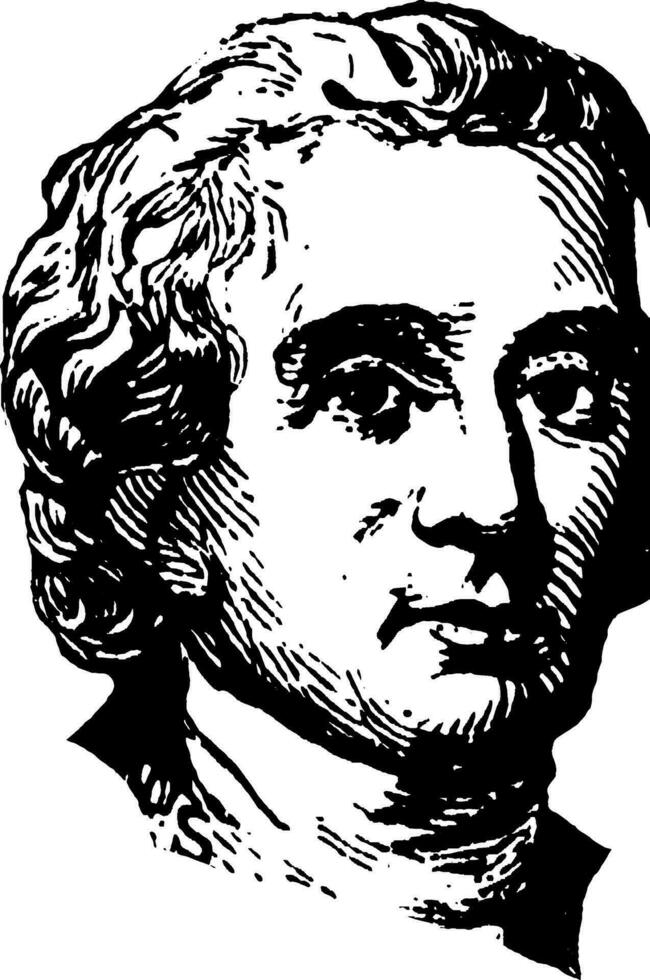 Charles Carroll, vintage illustration vector