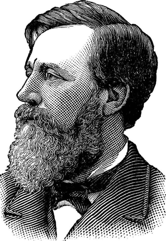 Henry W. Blair, vintage illustration vector