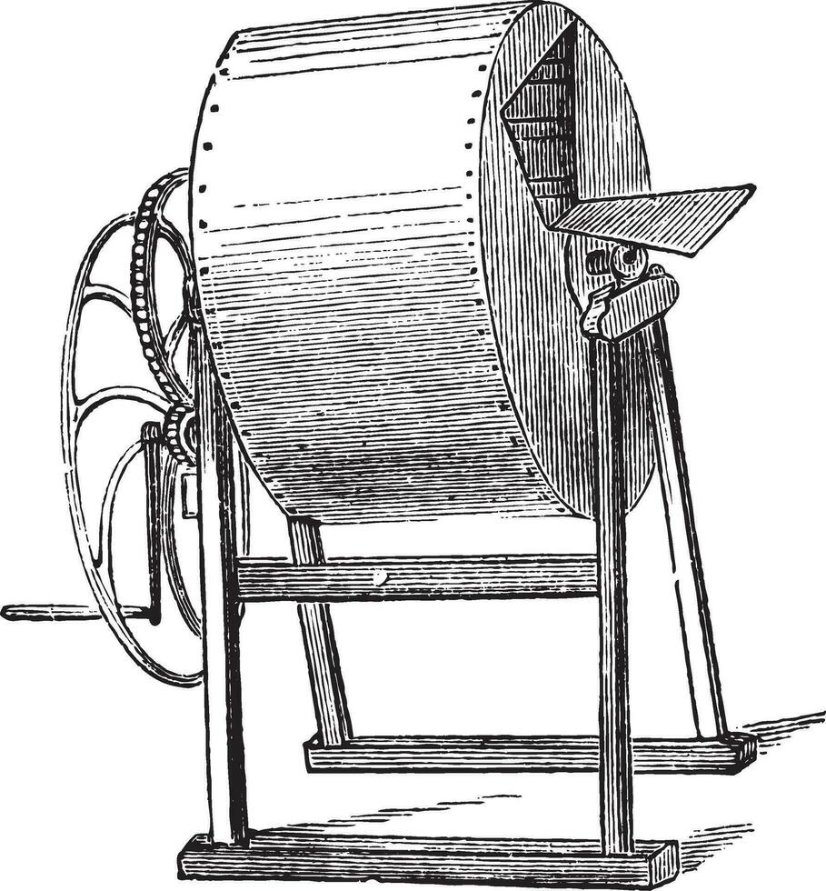 Wheel washing-machine vintage vector