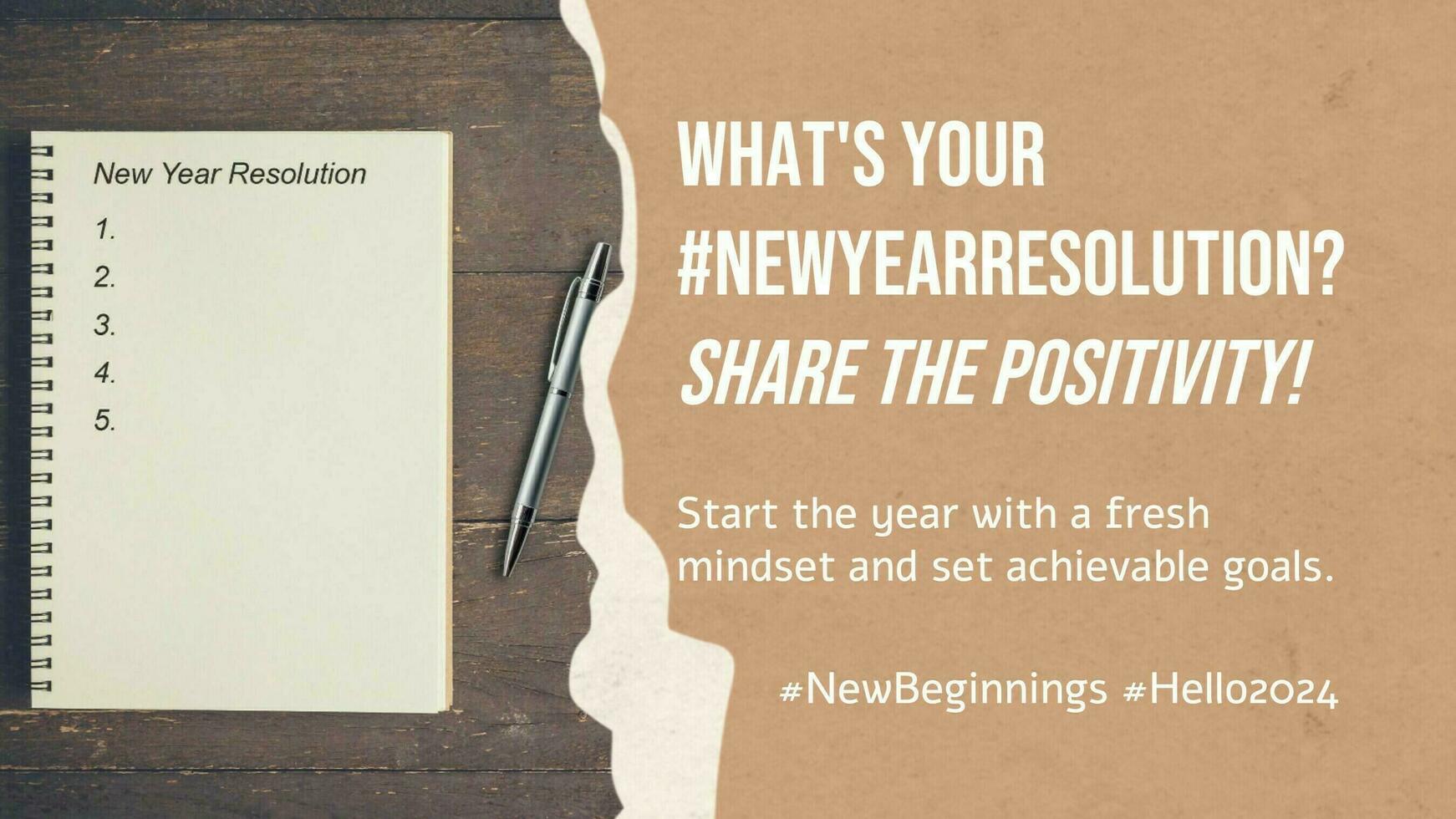 New Year Resolution What's yours template