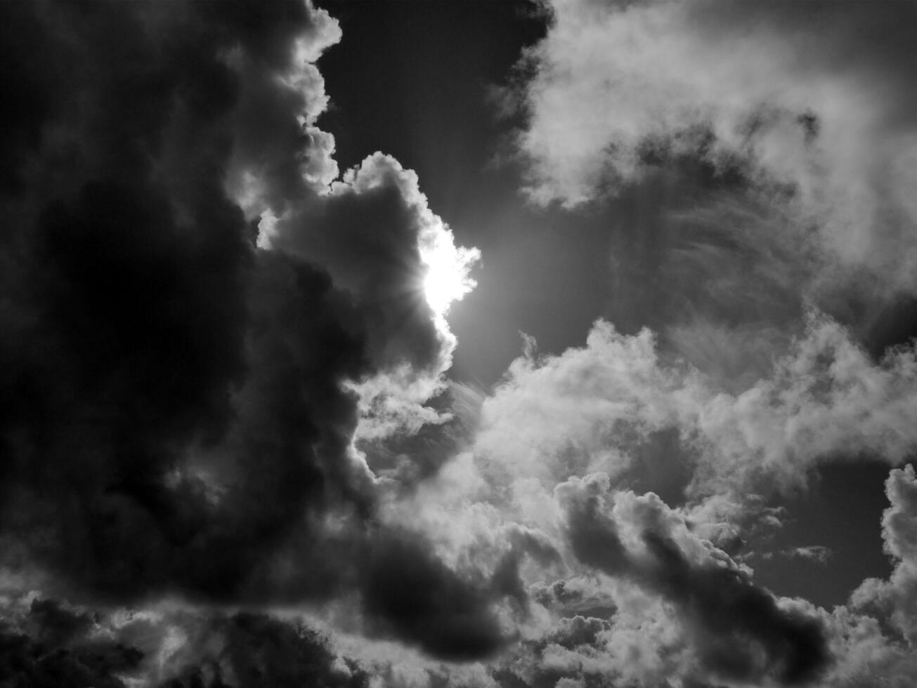 Black and White Beautiful sky background photo