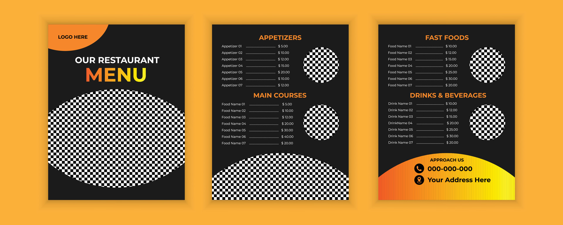 Vector food menu design template 35037809 Vector Art at Vecteezy