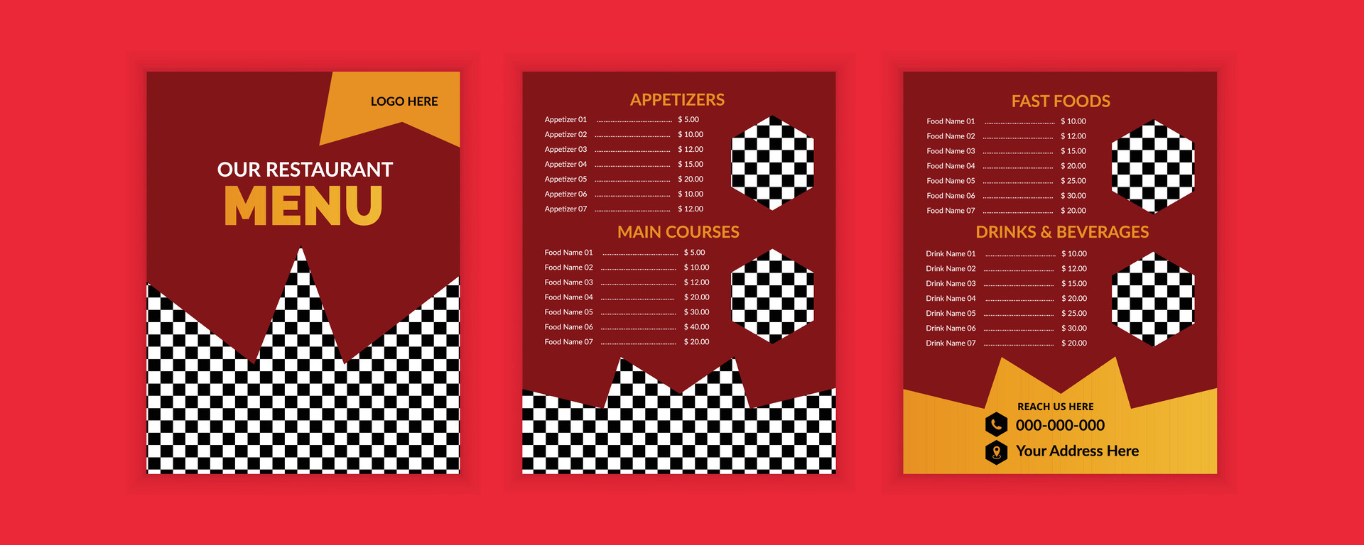 Vector food menu design template 35037814 Vector Art at Vecteezy
