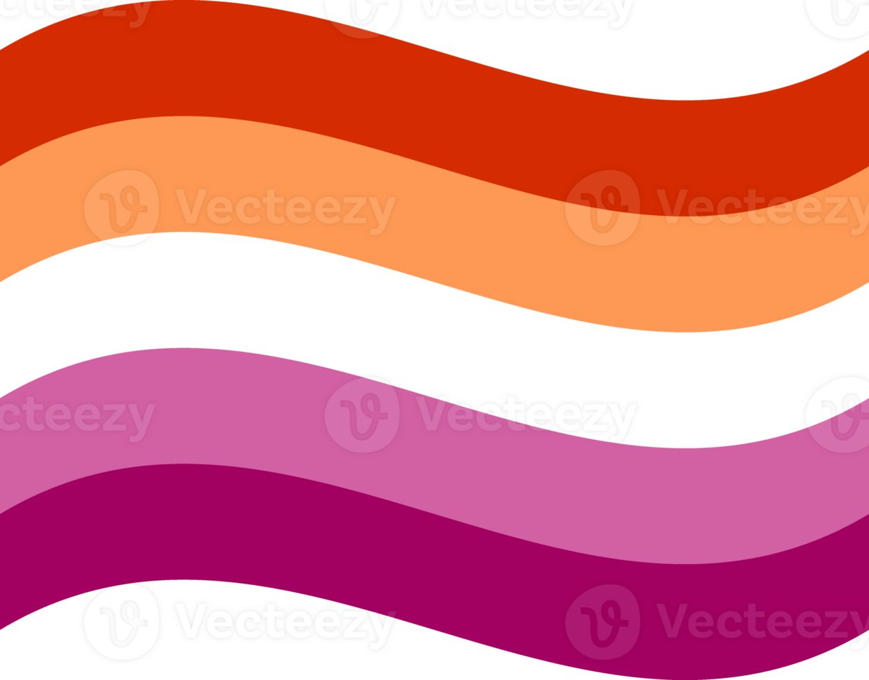 Lesbian Pride Flag in shape. LGBT symbol in shape png