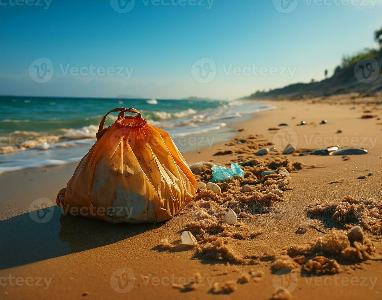 AI generated a bag of garbage photo