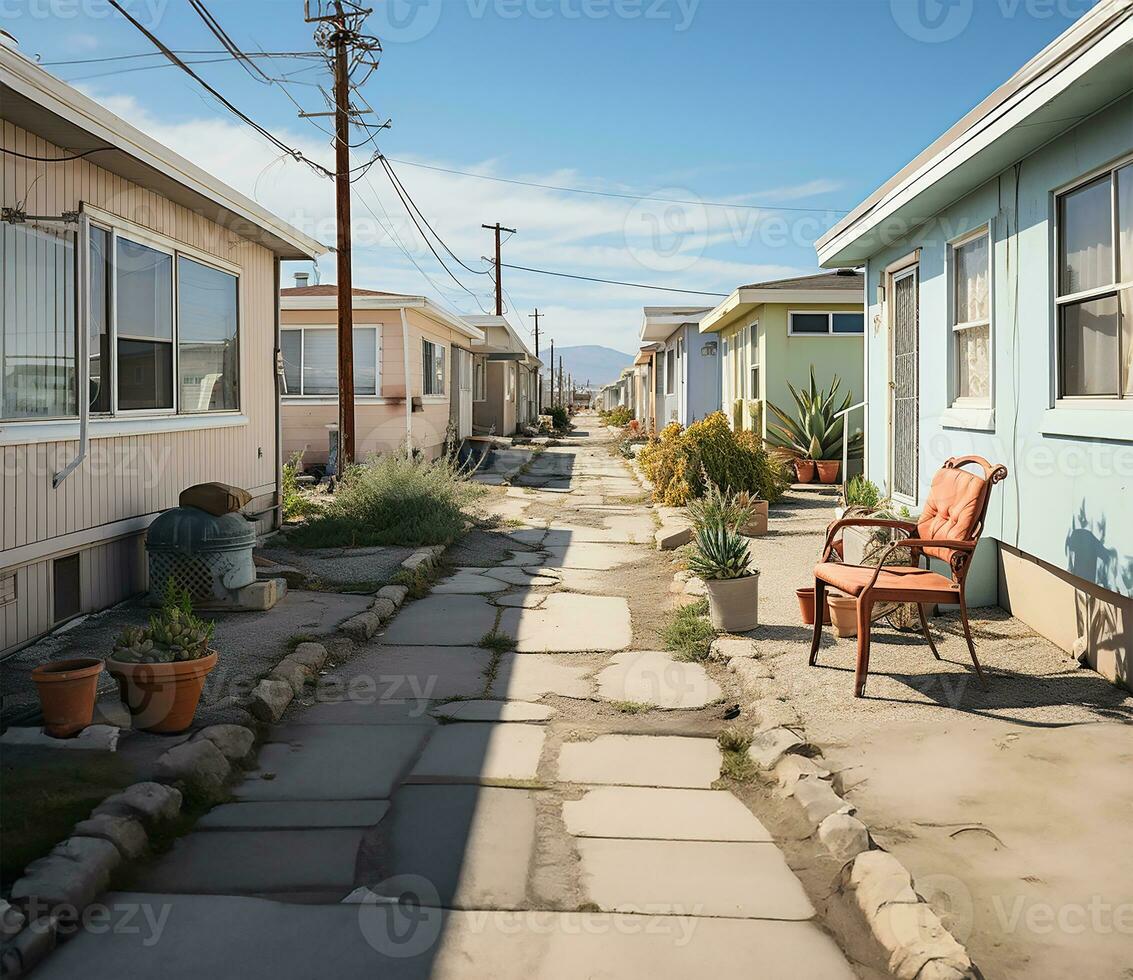 AI generated mobile home park in an age-restricted community in Oceano photo