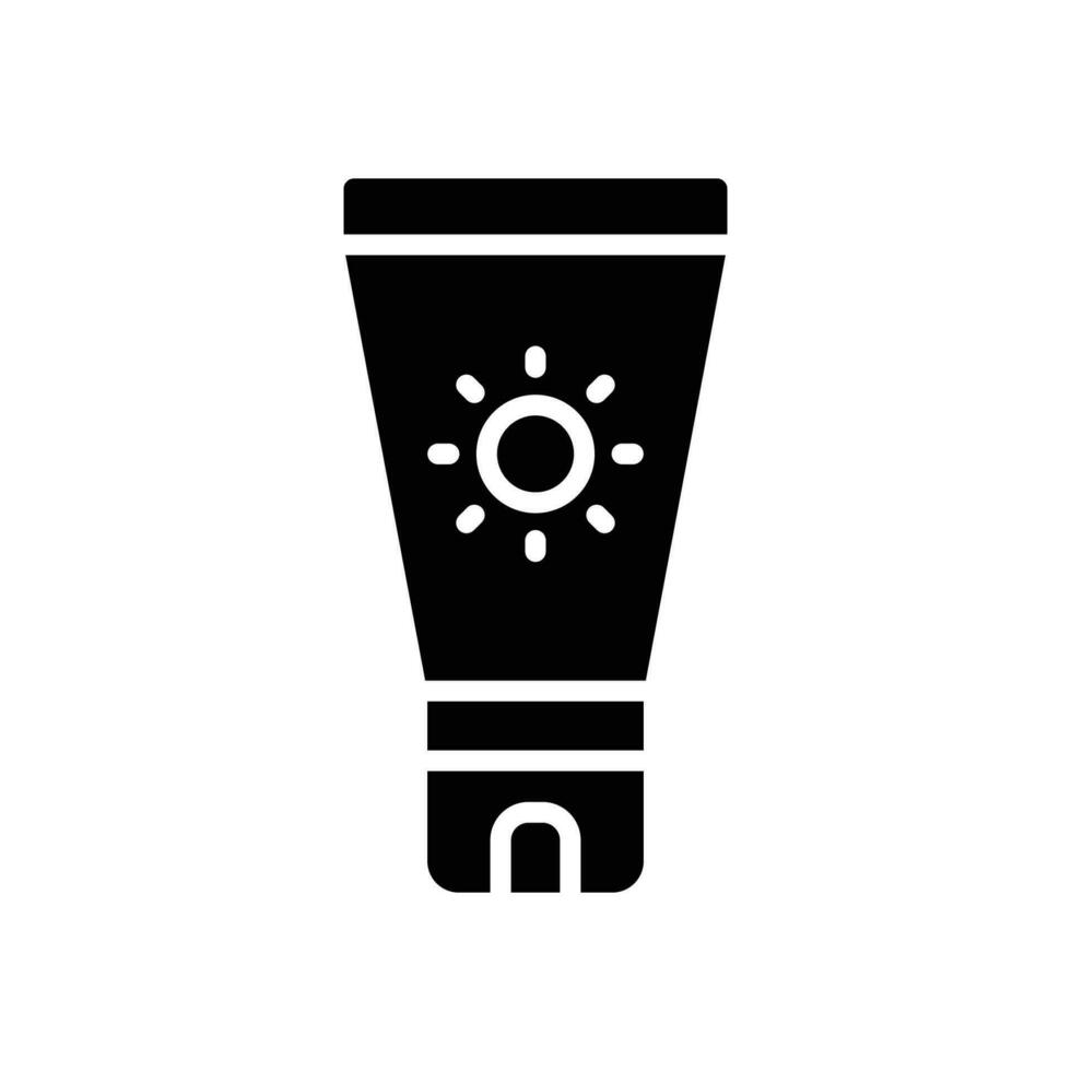 sunscreen icon. vector glyph icon for your website, mobile, presentation, and logo design.