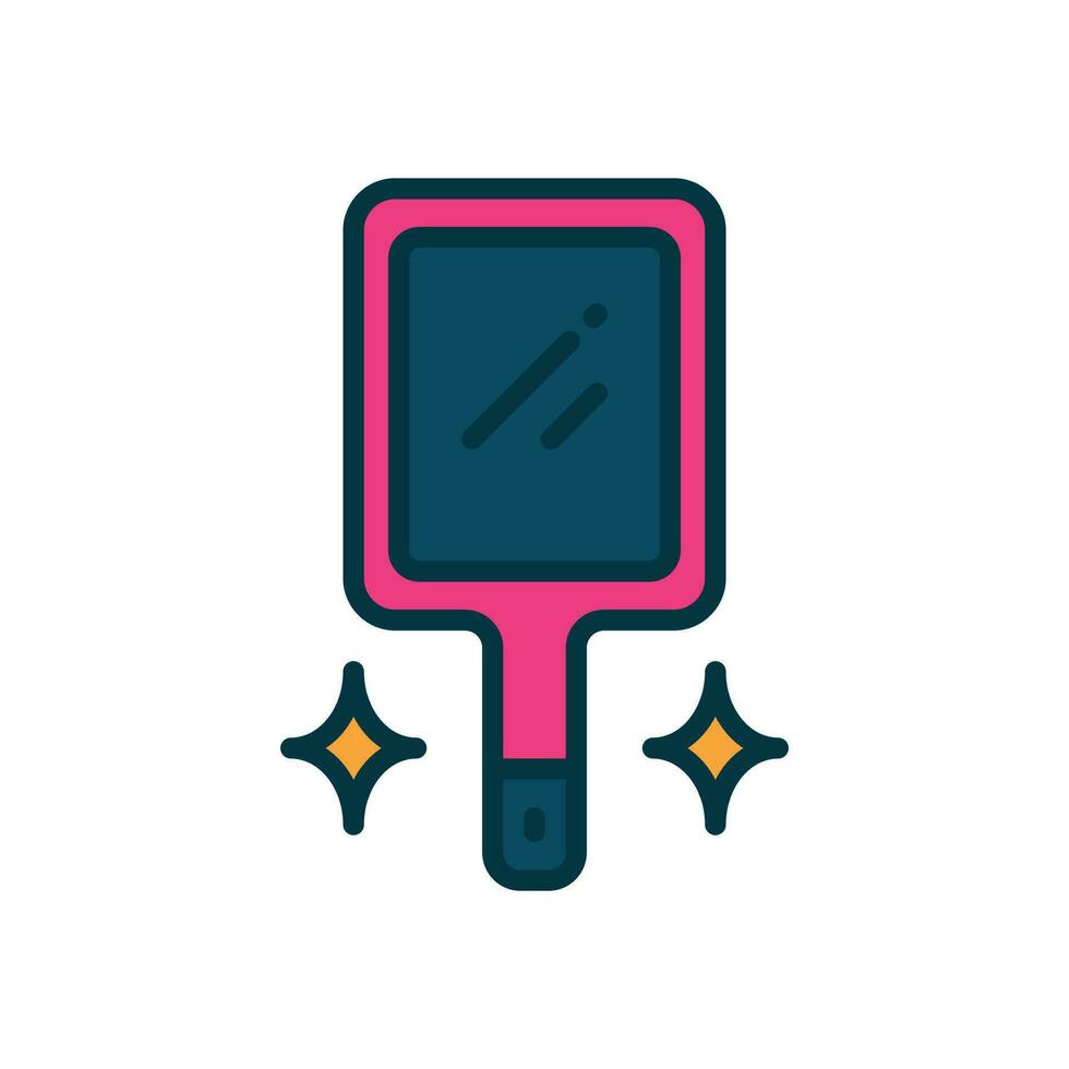 hand mirror icon. vector filled color icon for your website, mobile, presentation, and logo design.