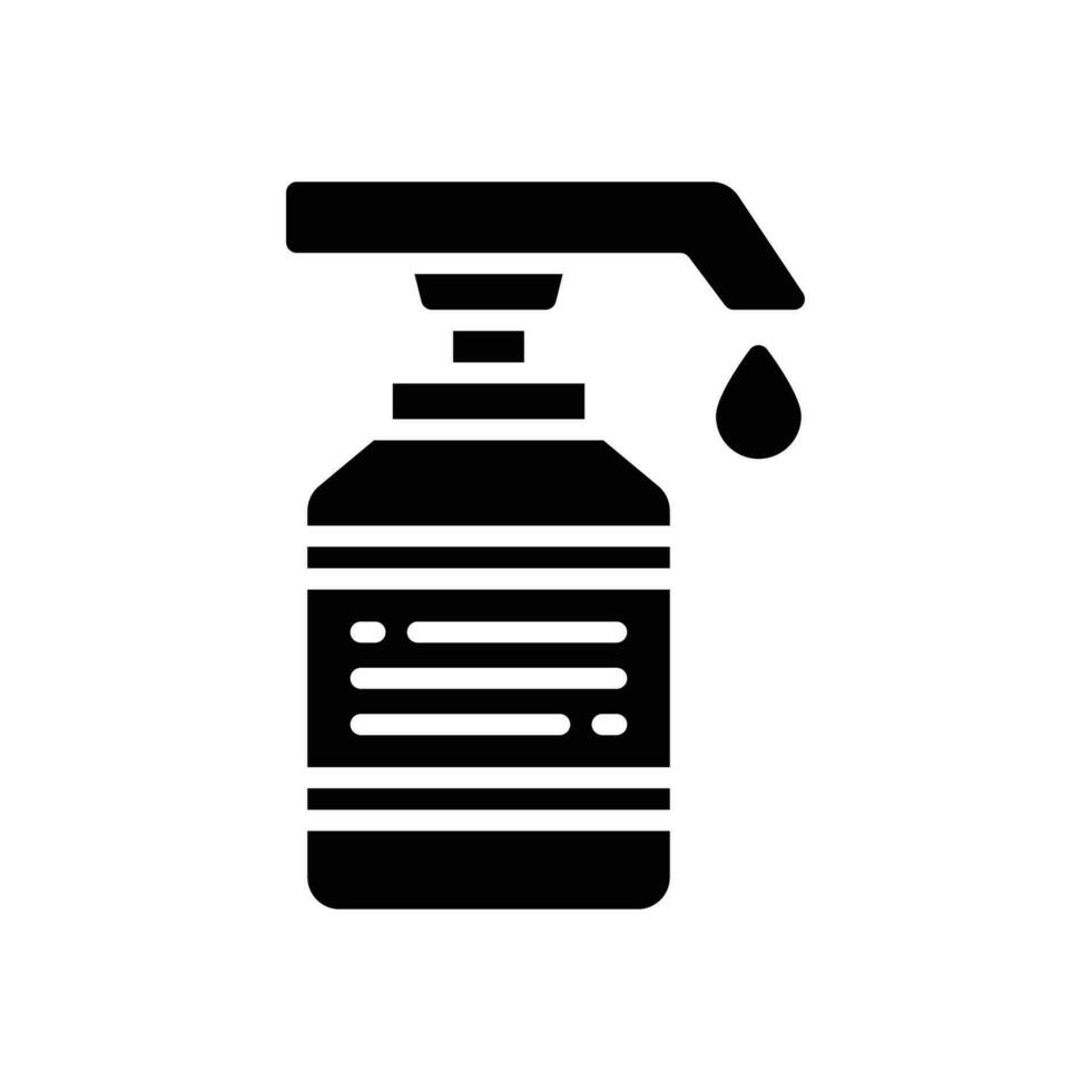 liquid soap icon. vector glyph icon for your website, mobile, presentation, and logo design.