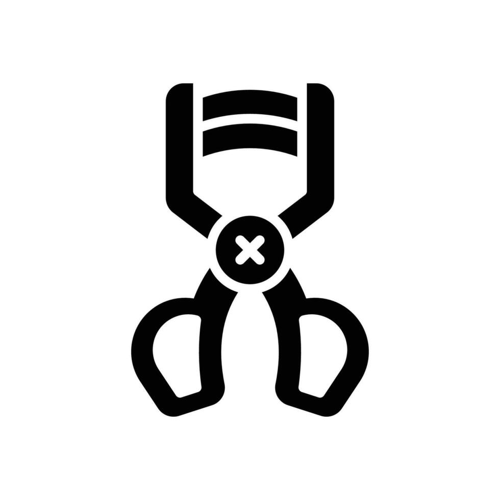 eyelash curler icon. vector glyph icon for your website, mobile, presentation, and logo design.